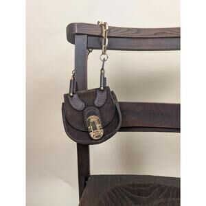 2004 Chloe Dark Brown Suede And Calfskin  Mini Bag